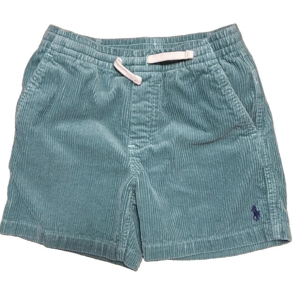 Polo Ralph Lauren Boys Teal Corduroy Shorts Size 7